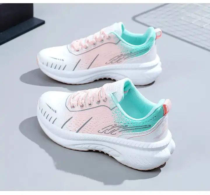 Women's white and pink sneakers Women's white and pink sneakers