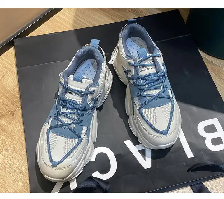 Women's white and blue sneakers Women's white and blue sneakers