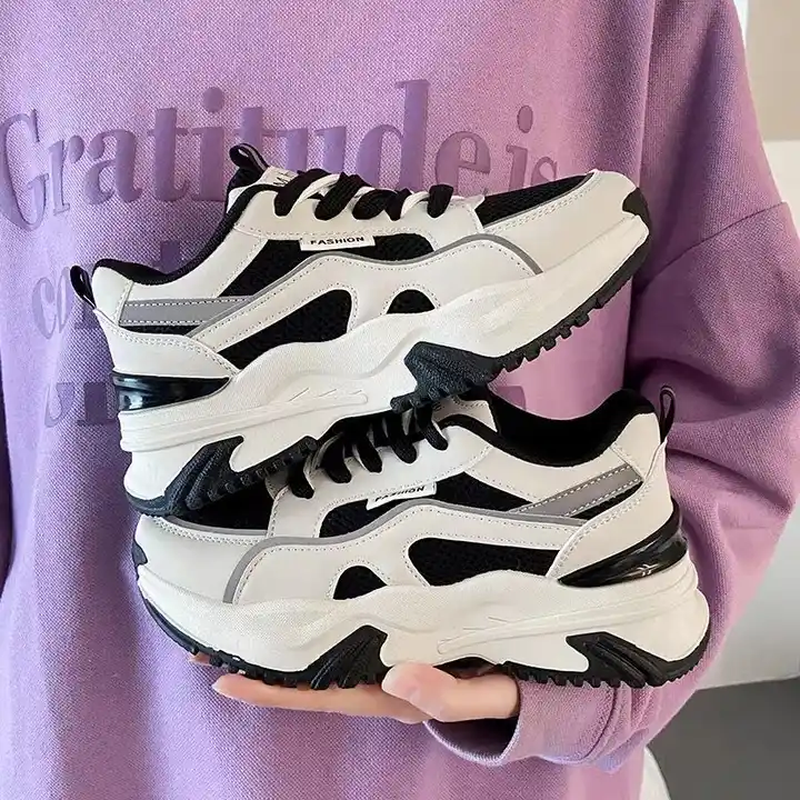 Women's white and black sneakers Women's white and black sneakers