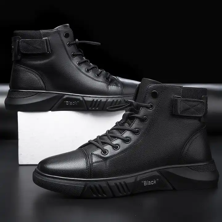 Men's leather ankle boots and half-boots Men's Leather Ankle and Mid-Calf Boots