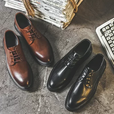 Men's leather shoes