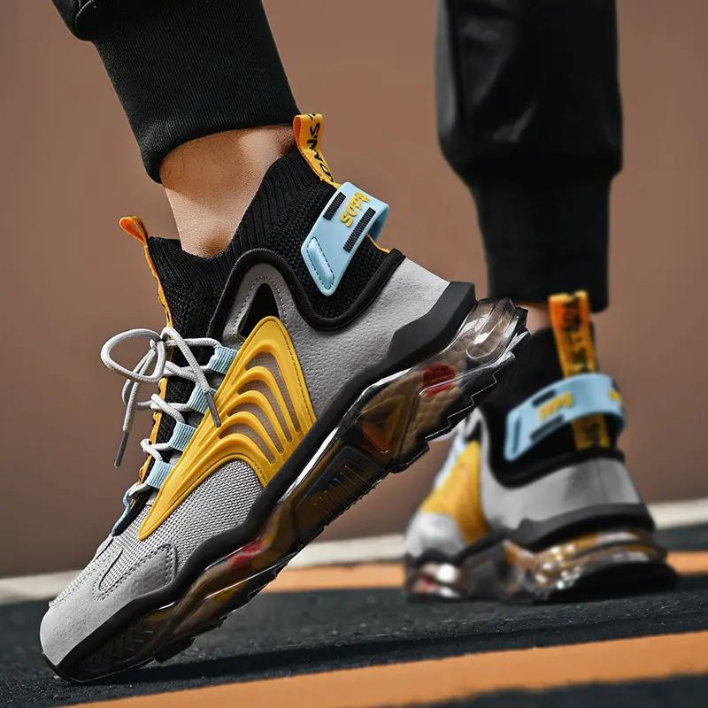 Multi-color imported men's sports sneakers Men's multi-color imported sports sneakers