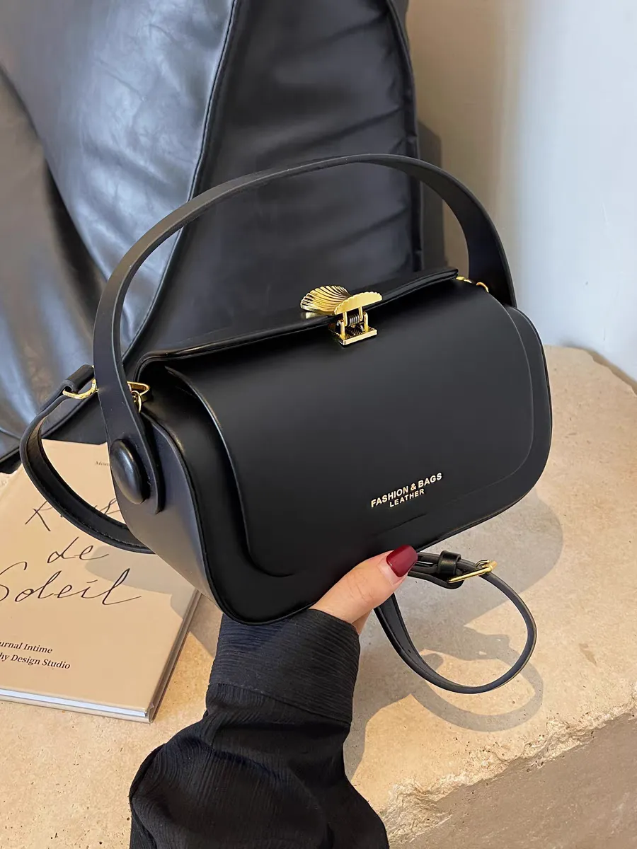 Black women's shoulder bag Women's black shoulder bag