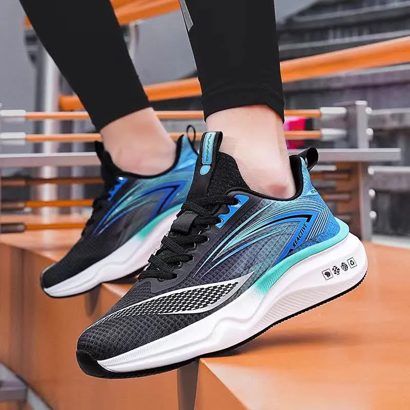 Blue sporty shoes Blue sports shoes