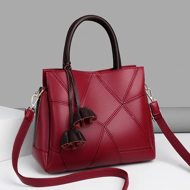 Photo of a women's genuine leather handbag Photo of a women's genuine leather handbag
