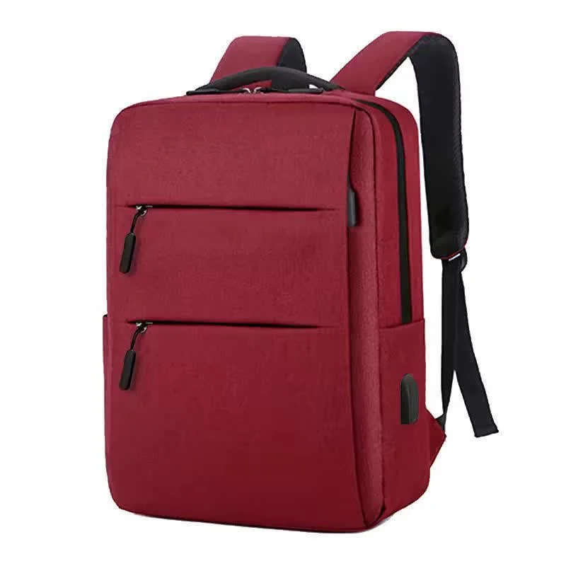 Imported Burgundy Women's and Men's Backpack Imported Burgundy Women's and Men's Backpack