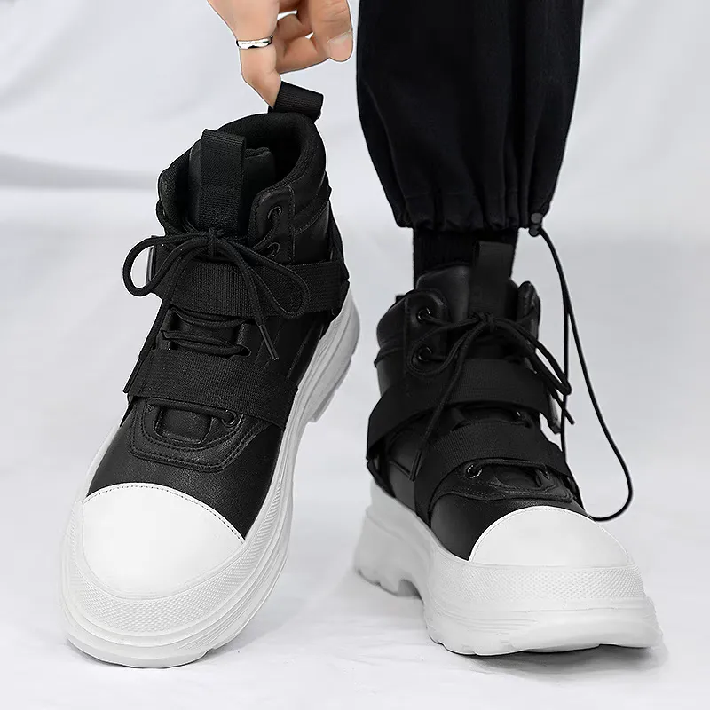 Imported men's black ankle boots Imported men's black ankle boots