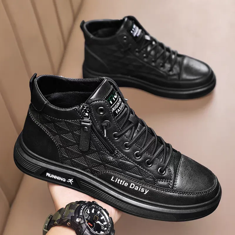 Imported men's black sports shoes Imported men's black sports shoes