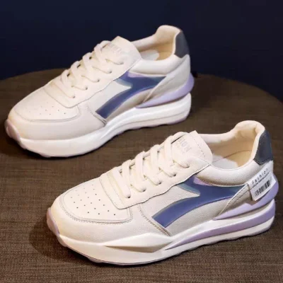 Imported two-tone women's sports shoes