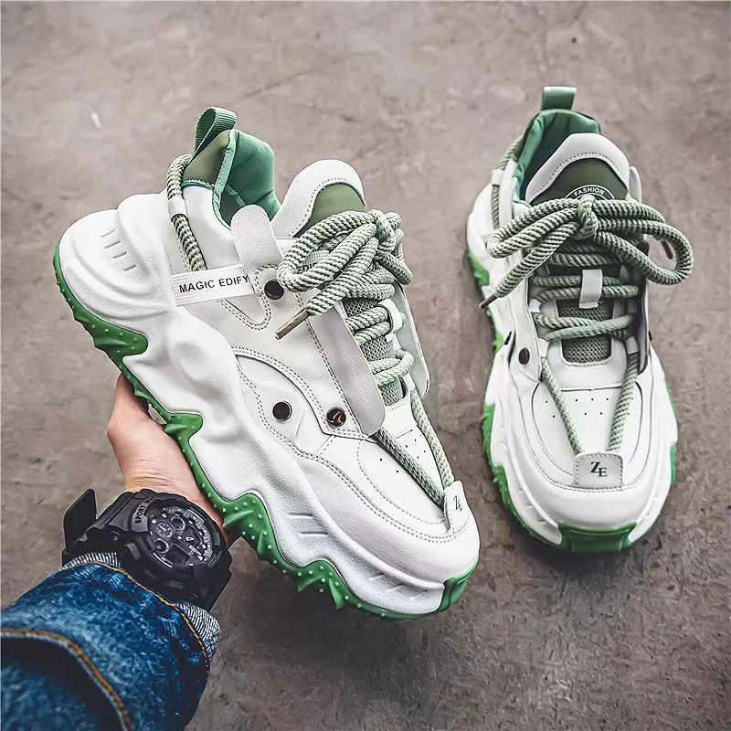 Stylish men's imported green sneakers Stylish imported men's green sneakers