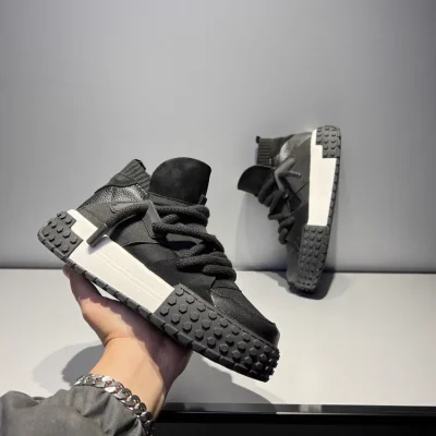 Imported men's black sneakers