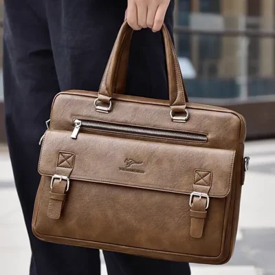 کیف اداری قهوه ای مردانه اورجینال