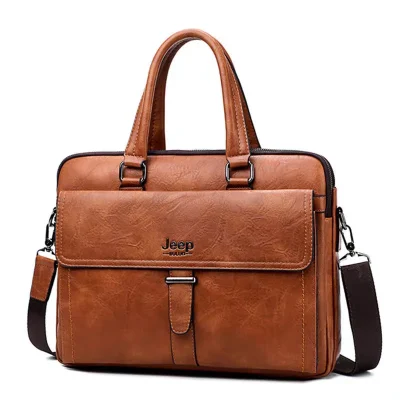 خرید کیف دستی قهوه ای مردانه ترند