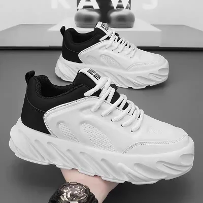 Imported men's white sporty sneakers