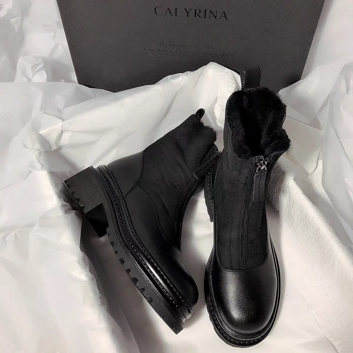 Imported black velvet women's boots for purchase Imported women's black velvet boots for purchase
