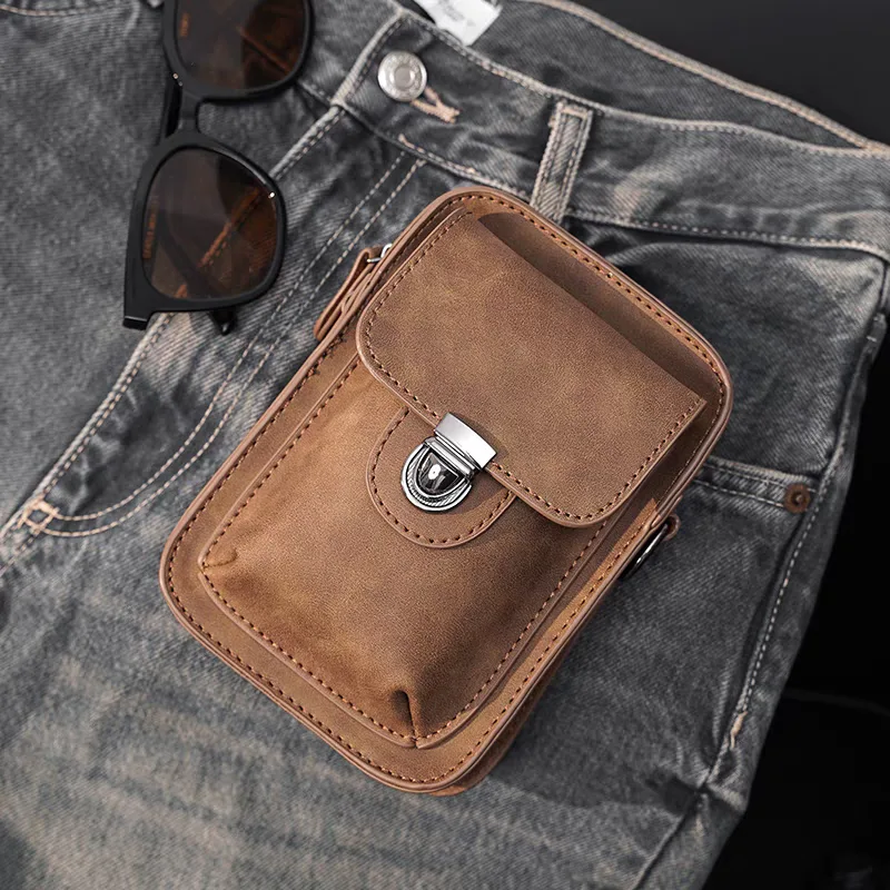 Stylish men's brown leather shoulder bag price Stylish men's brown leather shoulder bag price