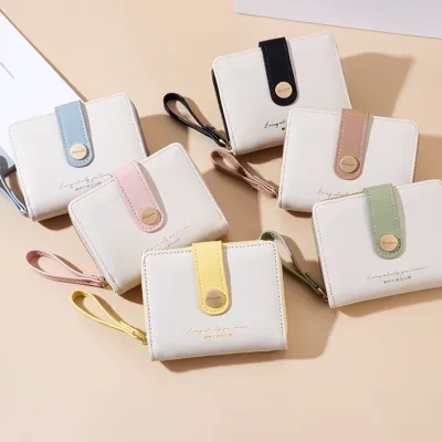 Imported white women's wallet, trendy fashion accessory