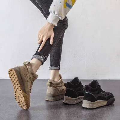 Trendy Genuine Leather Women's Sneakers