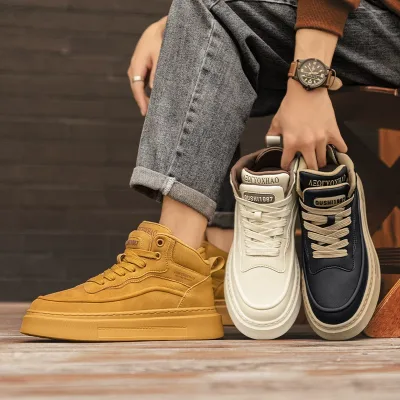 Photo of genuine men's athletic sneakers