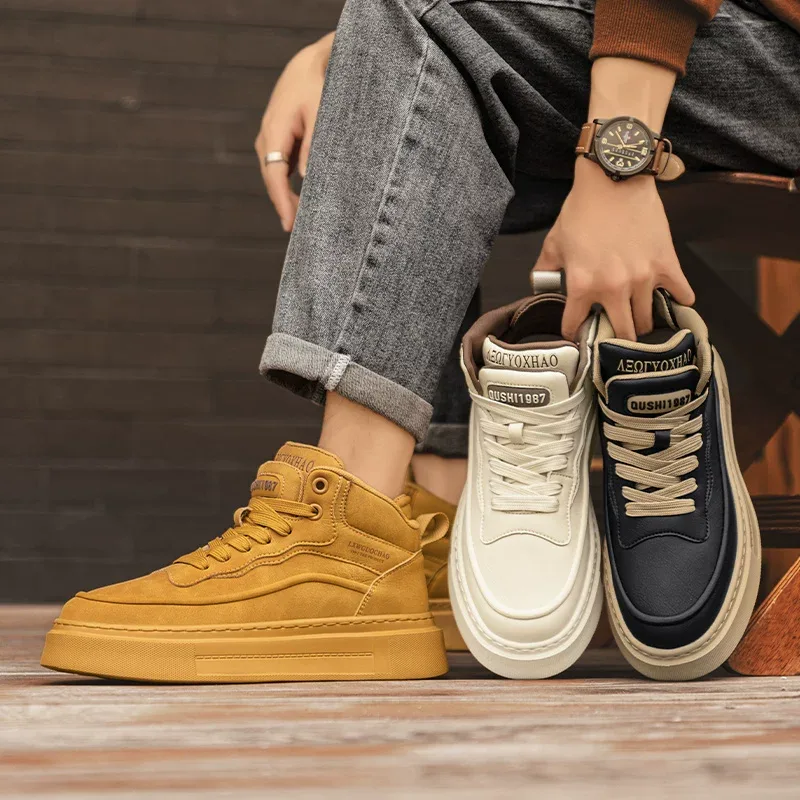 Original men's sporty sneakers photo Photo of genuine men's athletic sneakers