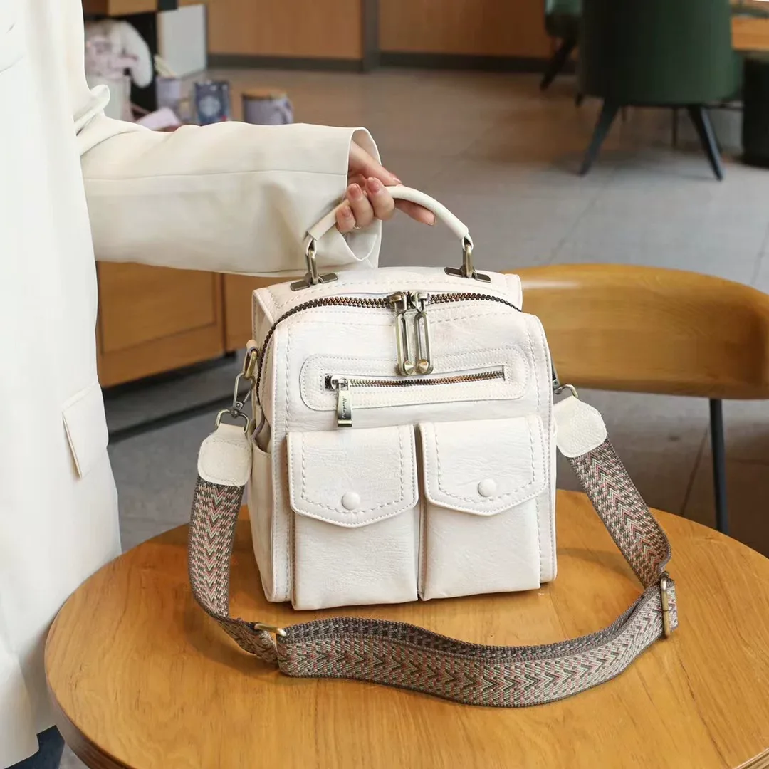 Women's white trendy shoulder bag purchase White women's trendy shoulder bag purchase