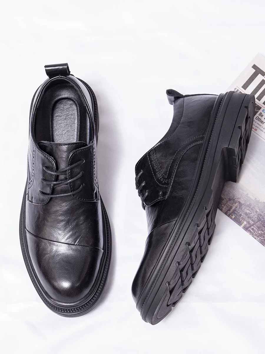 Buying men's black foreign leather shoes Buying men's black foreign leather shoes