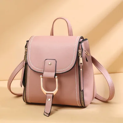 Women's pink foreign backpack