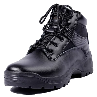 Photo of an original black safety boot model