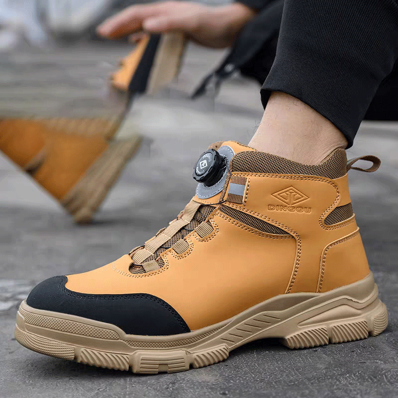 Original men's safety brown shoes purchase Men's genuine safety brown shoes purchase