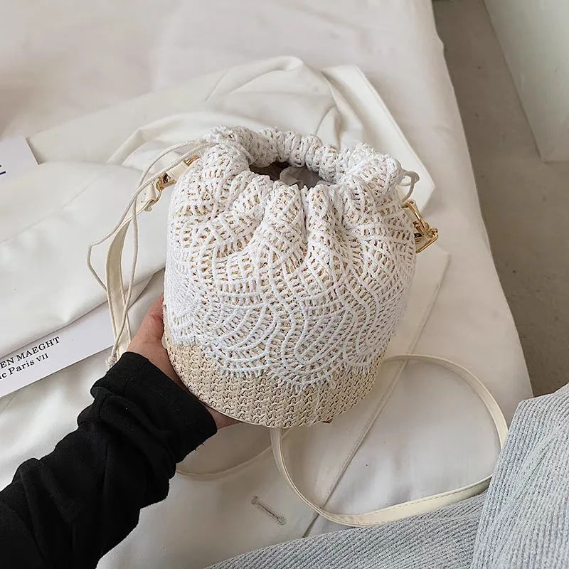 Original women's canvas shoulder bag with leaf pattern Women's original leaf-patterned canvas shoulder bag