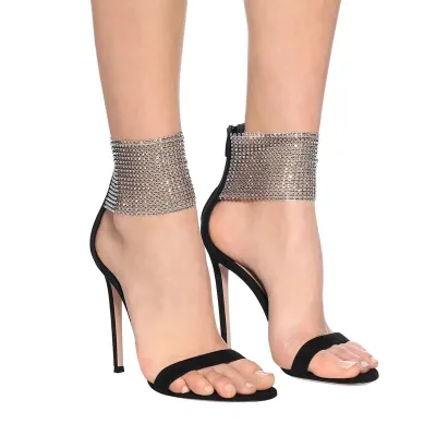 Imported girls' and women's embellished suede dress shoes price