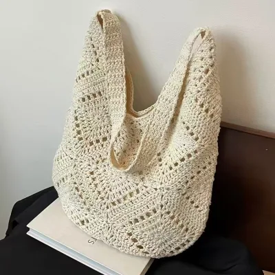 Price of imported girl’s and women’s beige knitted bag
