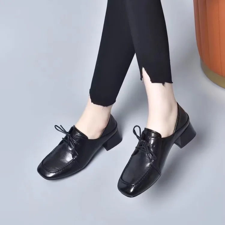 Genuine women's black strappy casual shoes Genuine Women's Black Strappy Casual Shoes