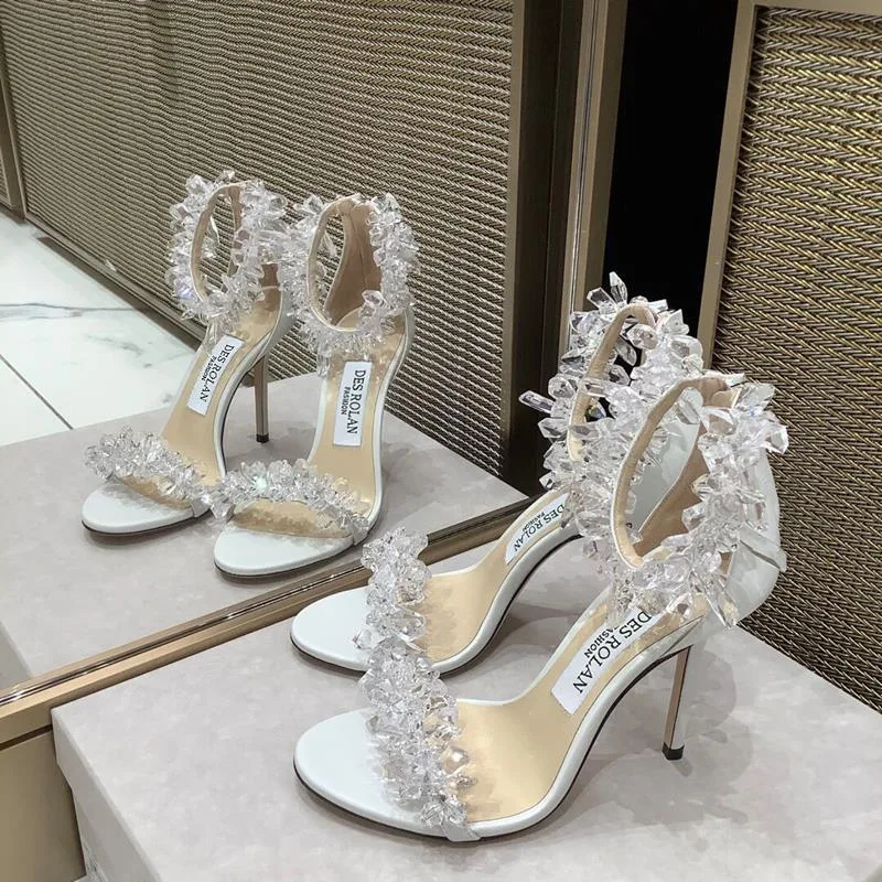 Photo of an imported diamond-style bridal sandal Imported diamond-style bridal sandal photo