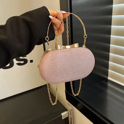 Imported pink women's and girls' formal clutch bag photo