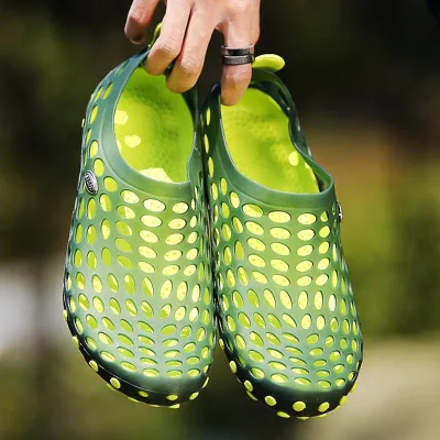 Imported women's and men's beach shoes photo