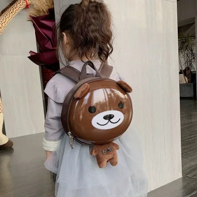 Original children's brown teddy bear doll bag for boys and girls