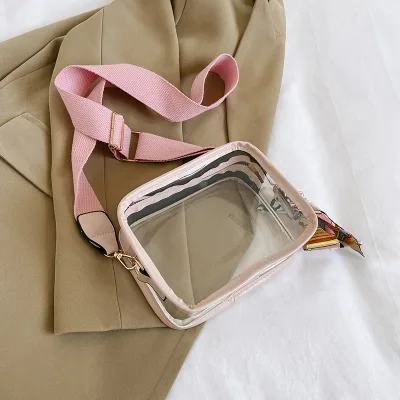 Imported pink women's and girls' shoulder clutch bags
