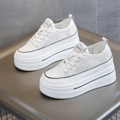 Buying imported white platform wedding sneakers