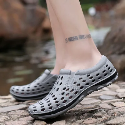 Original men's and women's gray beach (pool) shoes photo