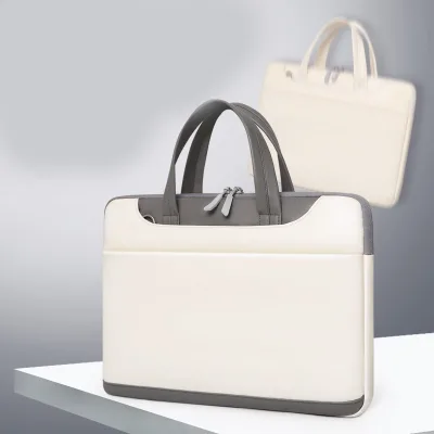 Original men's and women's genuine hand and shoulder laptop bag photo