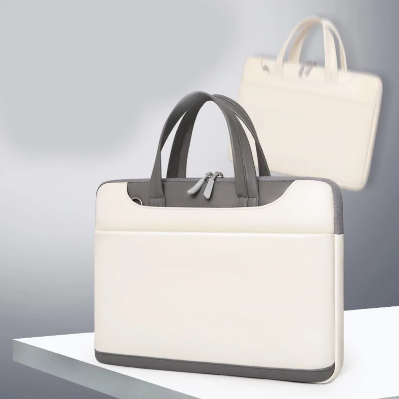 Original men's and women's genuine handheld and shoulder laptop bag photos Original men's and women's genuine hand and shoulder laptop bag photo