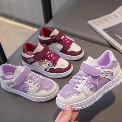 Cheap lightweight breathable adhesive girls' shoes